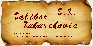 Dalibor Kukureković vizit kartica